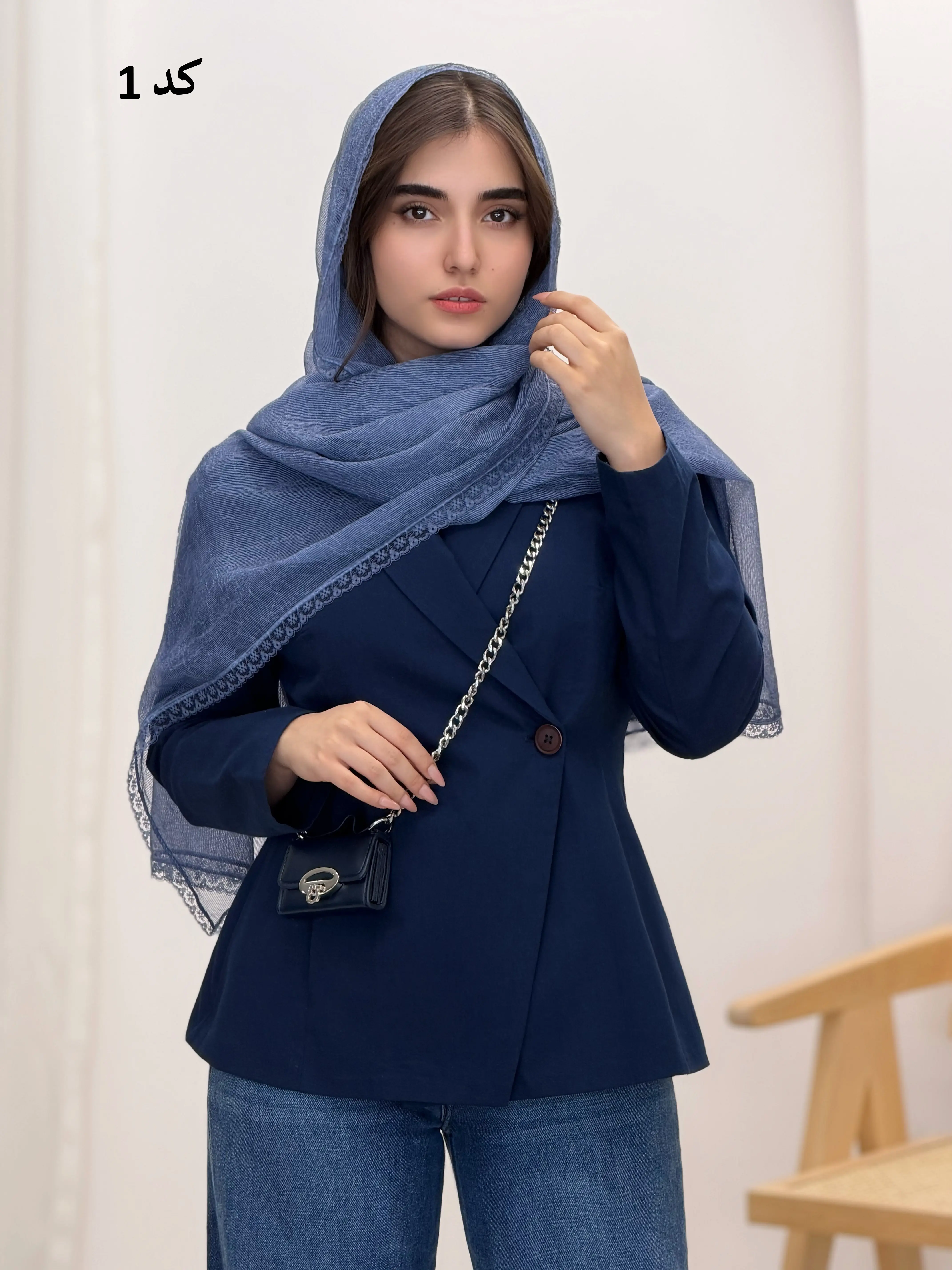 6571-شال ابریشم تیهو